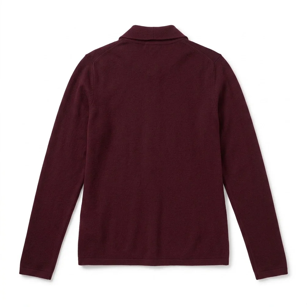 US Polo‎ Assn Quarter Zip Sweater Mens L Burgundy VTG Pullover Knit Logo Fall